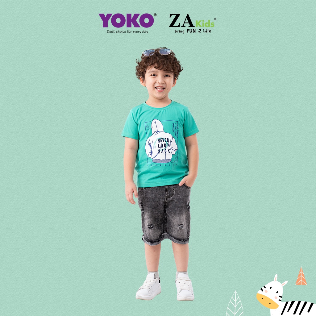 Bộ Quần Áo Thun Bé Trai Tay Ngắn Quần Jean (1-5 Tuổi) YOKO KID’S FASHION 20370T