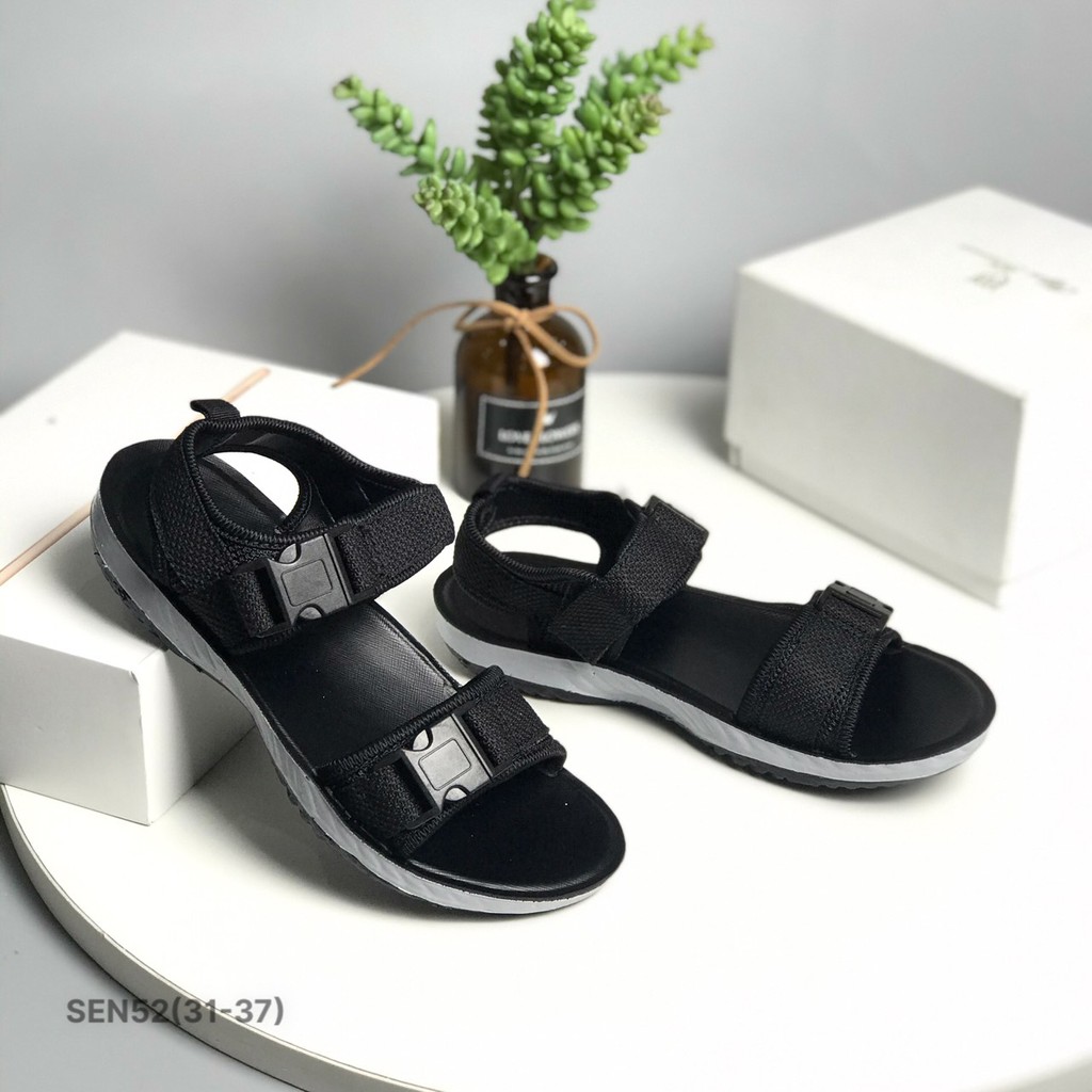 Sandal bé trai BITAS 31-37 ❤️FREESHIP❤️ Dép quai hậu học sinh khuy cài đế nhẹ chống trượt SEN52