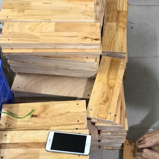 Combo 10 tấm ván gỗ làm kệ treo tường. Kt 40*10cm