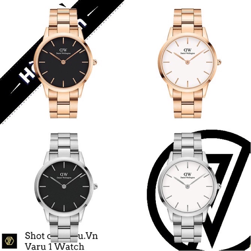 Đồng hồ nam DW Daniel Wellington Iconic Link Rose Gold , Sliver size 36mm , 40mm dây thép