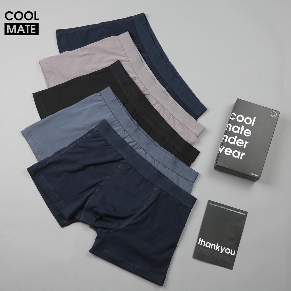 Combo 5 quần sịp Boxer cotton thương hiệu Coolmate