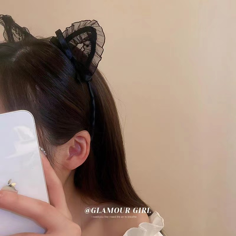 Băng Đô Tai Mèo Dễ Thương Phong Cách Hàn Quốc Cho Nữ