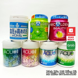 Kẹo cao su nhật acuo, recoldent 140g