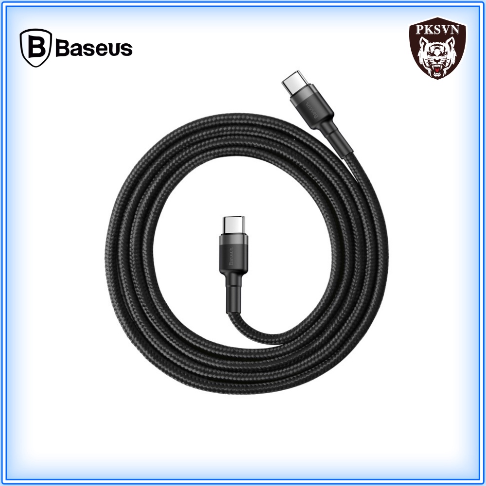 Cáp Sạc Nhanh 60w Cao Cấp Chính Hãng Baseus - Dây Sạc Nhanh Type C to C  cho Samsung, Xiaomi.. - BH 1 Năm