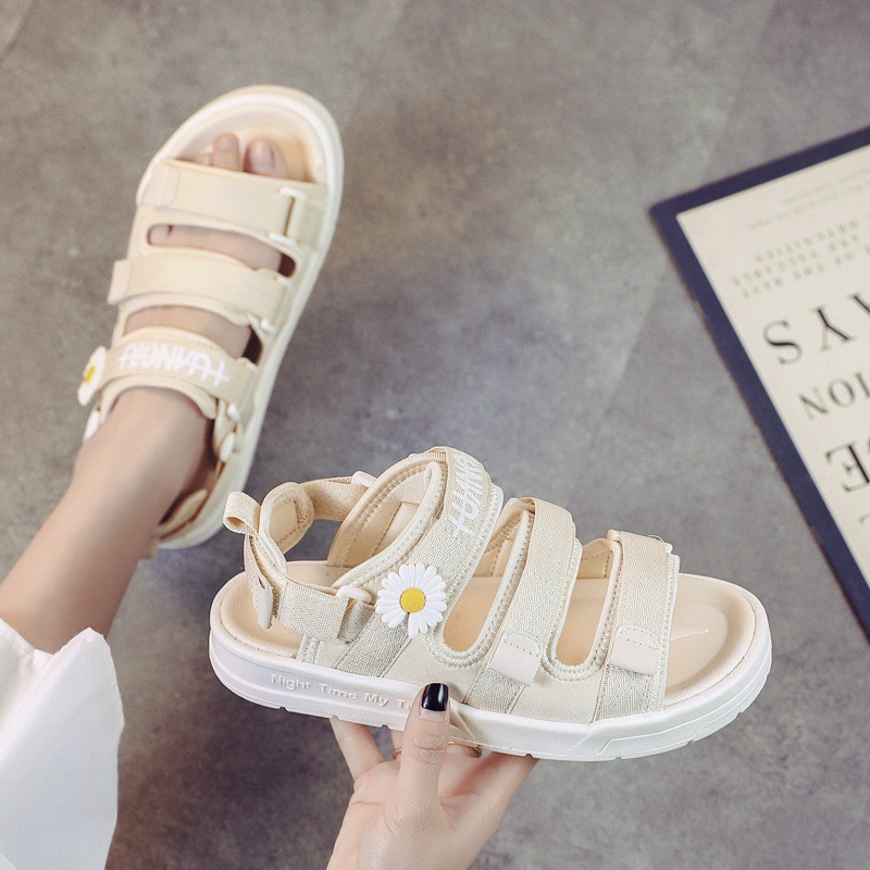 XẢ KHO (S125) Sandal quai tag hoa cúc KONO gạch