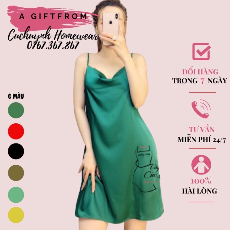 Váy ngủ nữ 💖 FREESHIP 💖 Váy ngủ cao cấp loại tốt - Đầm ngủ 2 dây thiết kế cổ đổ quyến rũ có đủ màu, đủ size | BigBuy360 - bigbuy360.vn