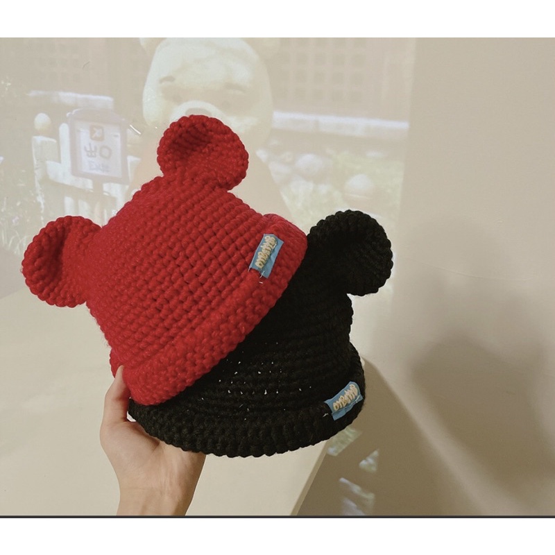 Mũ len mềm ấm tai gấu cho bé (2-4y)