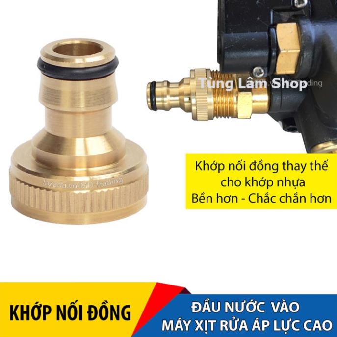 khớp nối đầu đồng có lọc dùng cho máy rửa xe gia đình