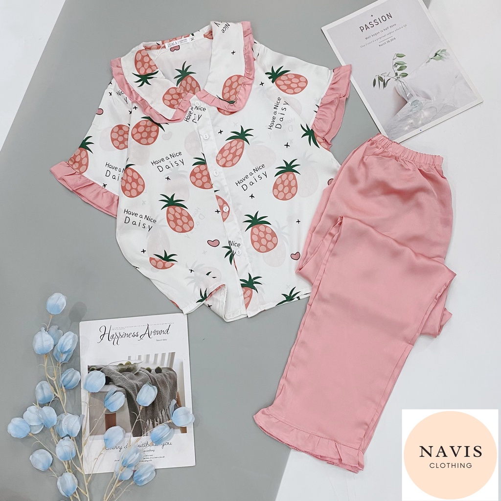 [XẢ KHO] Pijama Lụa Tiểu Thư Cổ Sen Mẫu Mới | BigBuy360 - bigbuy360.vn
