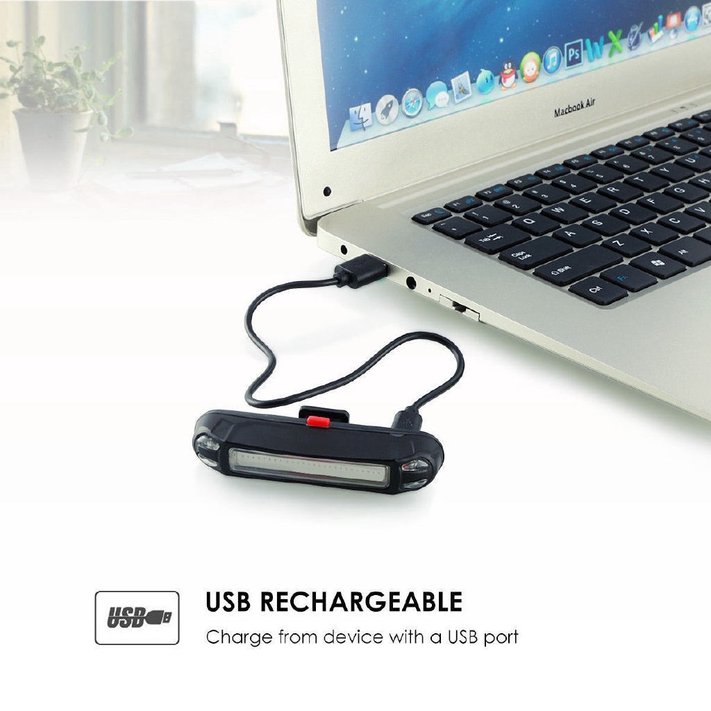 [Đèn hậu LED dành cho xe đạp] [Đèn cảnh báo an toàn phía sau khi đi xe đạp]