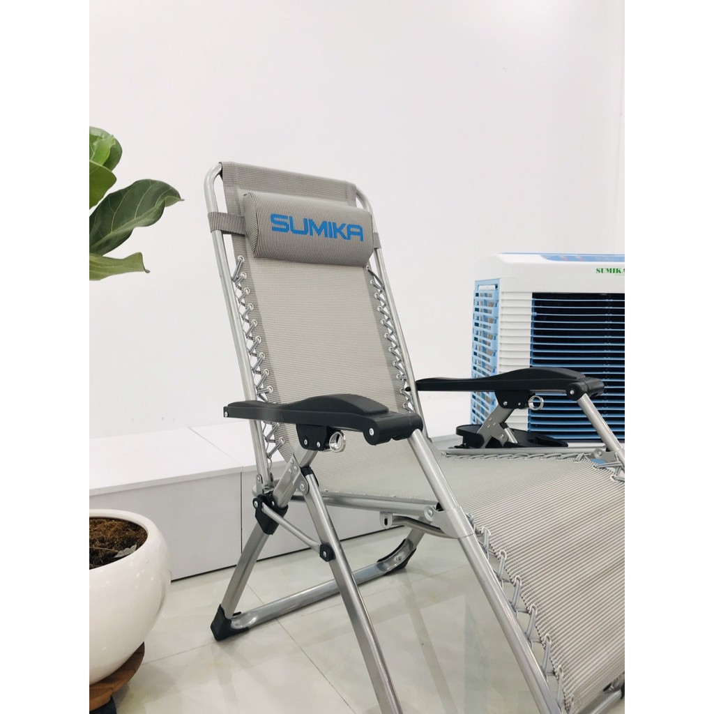 Ghế xếp thư giãn Sumika 179 (Màu xám) | BigBuy360 - bigbuy360.vn