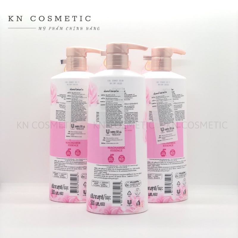 Sữa Tắm Lux Thái Lan Soft Rose Delicate Fragrance Sữa Tắm Sáng Da Hương Hoa Hồng Pháp Chai 500ml