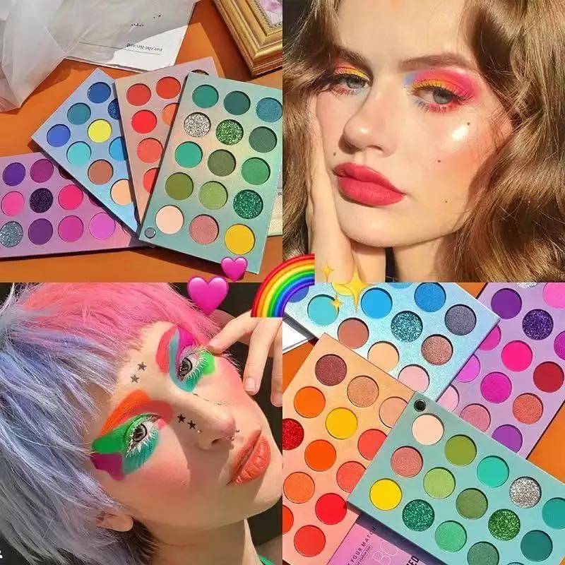 Bảng phấn mắt 60 màu nhũ ánh kim lấp lánh | BigBuy360 - bigbuy360.vn