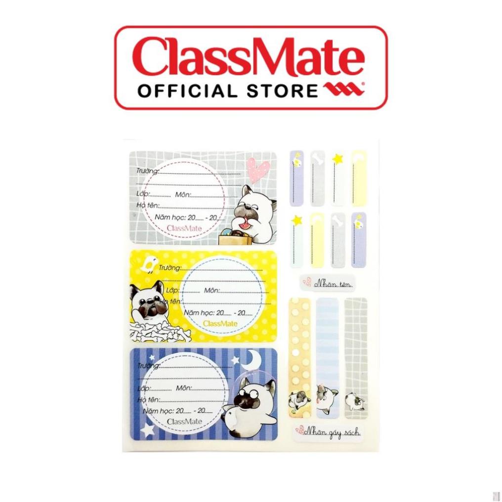 Nhãn Vở Có Keo Dán Sẵn CLASSMATE, Chất Liệu Giấy Bóng Nổi Bật, Họa Tiết Pet Dễ Thương 15 Cái/Tập CL-NT228 .