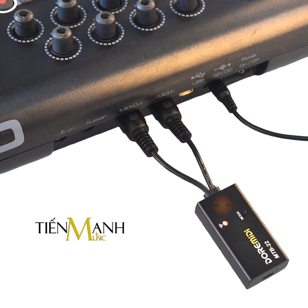 [Chính Hãng] Cáp Midi Không Dây Đầu Cắm Tròn 5 Chân DOREMiDi MTB22 Bluetooth 5.0 Tốc Độ Cao Cho Đàn Piano, Organ MTB-22