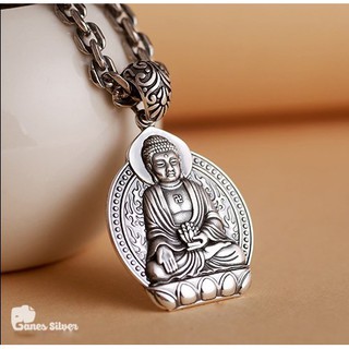 Mặt A Di Đà New Bạc Thái Đặc Thương Hiệu Ganes Silver