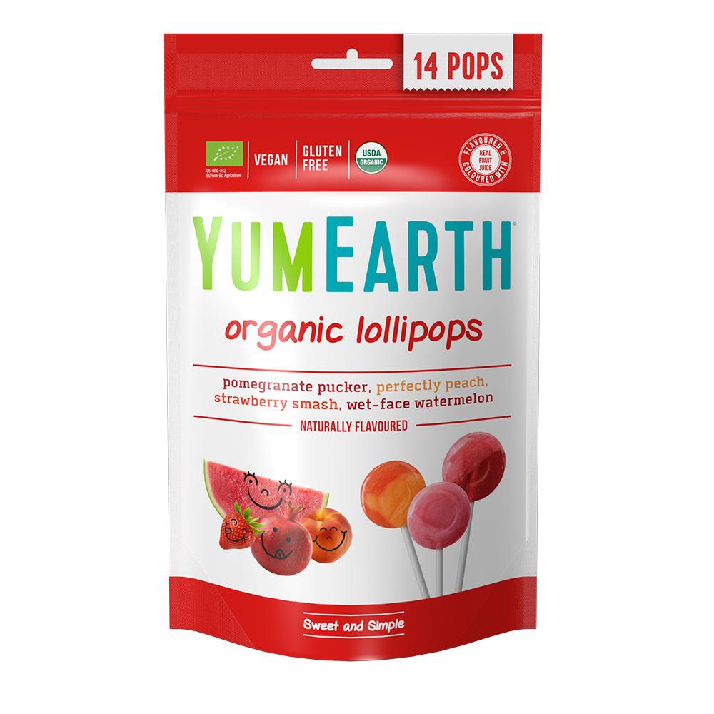 Kẹo mút hữu cơ Yummy Earth