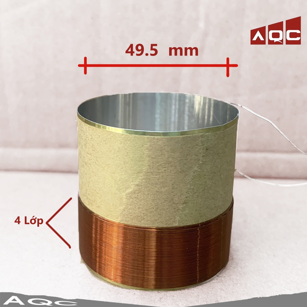 Coil loa 49.5 mm ( 4 lớp) dây đồng - côn loa 49.5 Dây đồng 4 Lớp