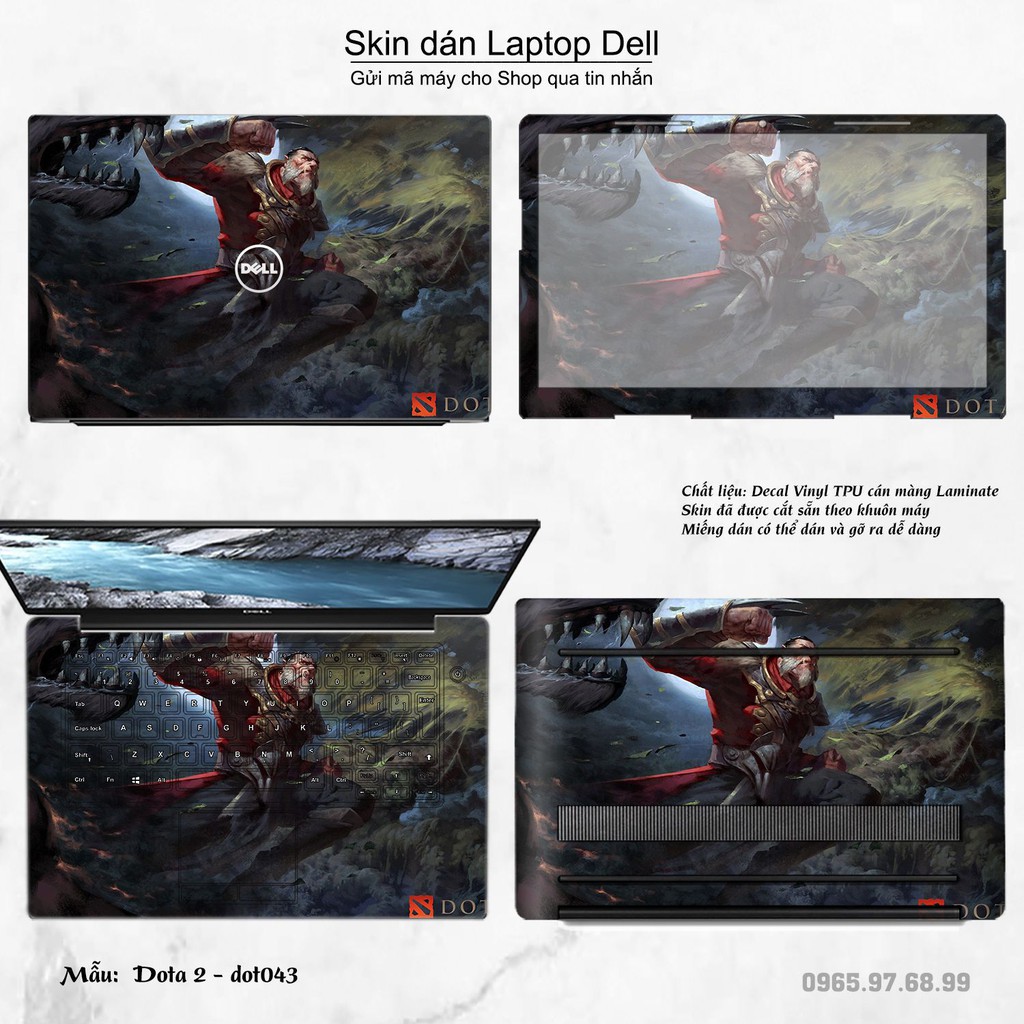 Skin dán Laptop Dell in hình Dota 2 nhiều mẫu 7 (inbox mã máy cho Shop)