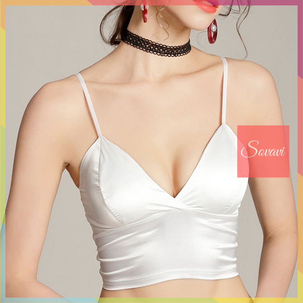 Áo bra satin phi bóng bản to AL008 | BigBuy360 - bigbuy360.vn