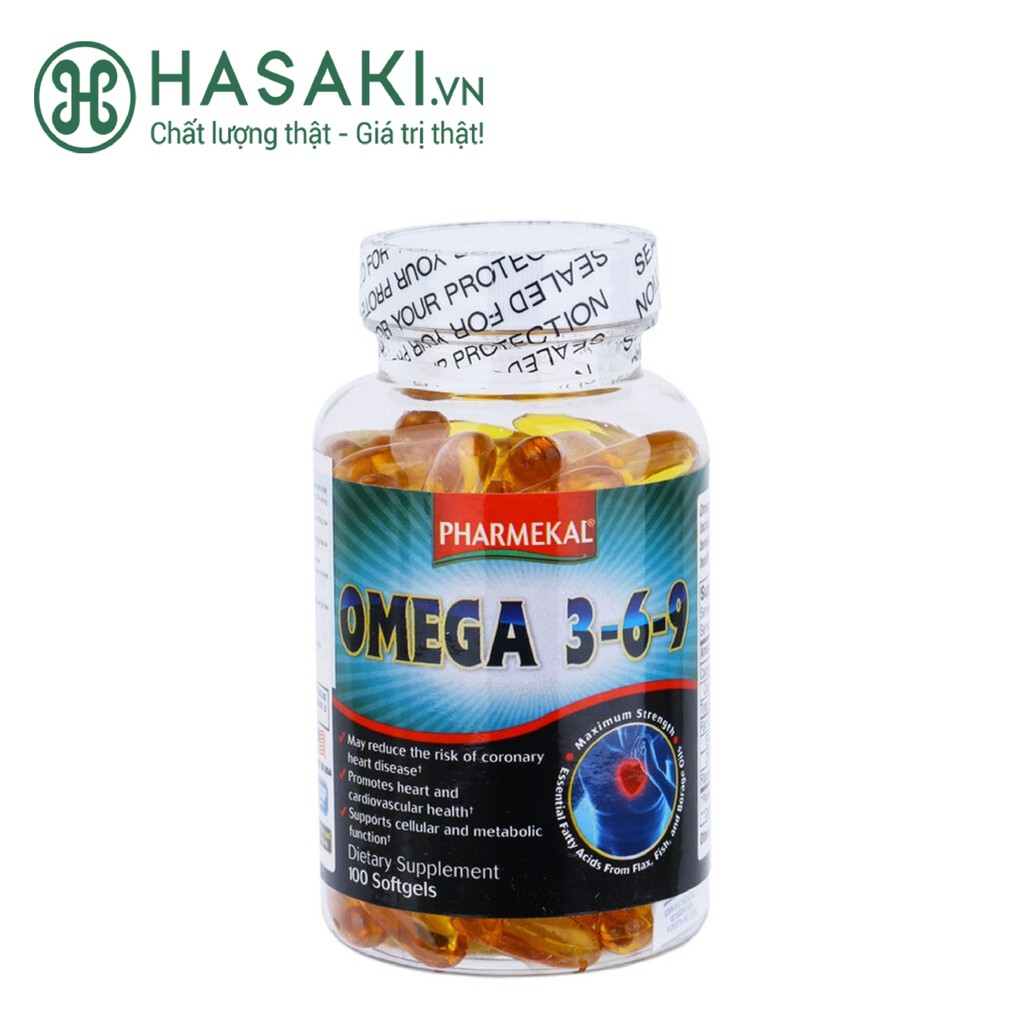 Viên Uống Pharmekal Dầu Cá Omega 3-6-9 Omega 3-6-9 100 Softgels 100 Viên