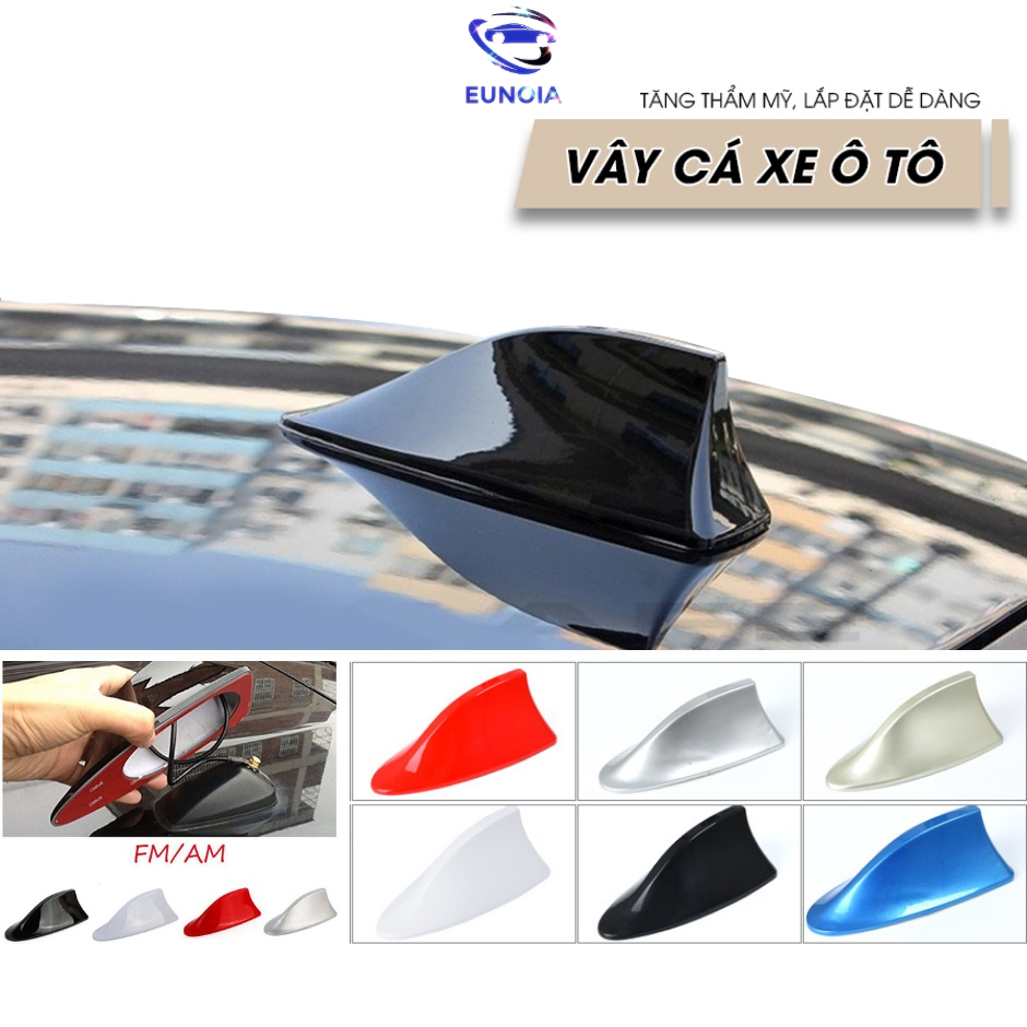 Vây cá mập ô tô, Ăng ten vây cá ô tô tặng kèm keo dán 3M, tăng khả năng bắt sóng - vừa hầu hết các dòng xe