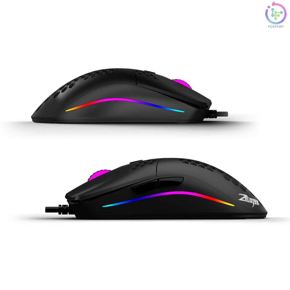 Chuột Gaming Zelotes C-7 Usb Rgb 16000dpi Chuyên Nghiệp Chất Lượng Cao