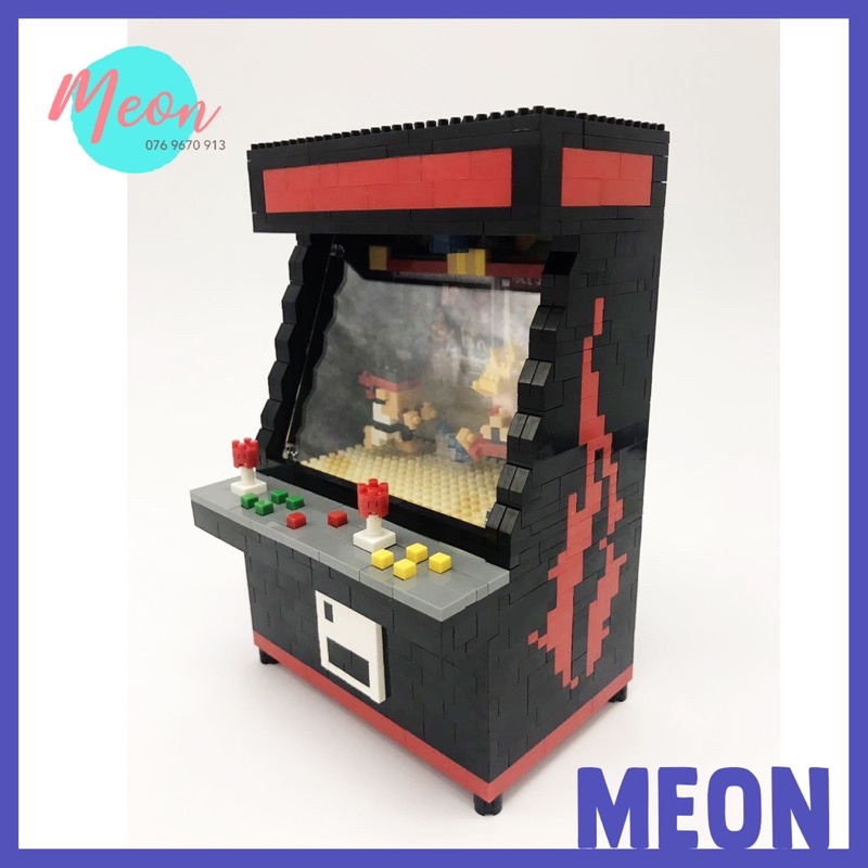 Mini Block - Đồ chơi xếp hình lego - Máy game Street Fighter - Size L