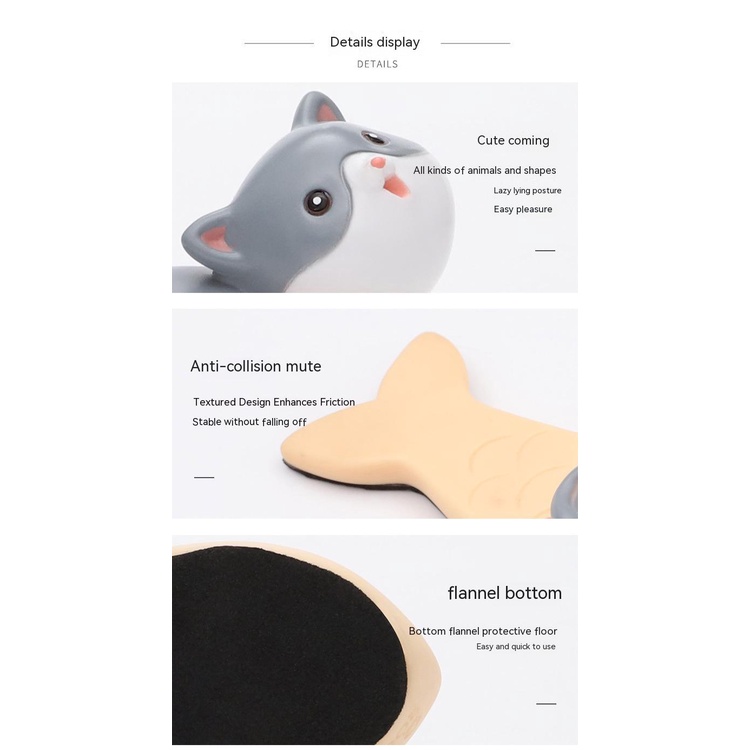 Miếng Chặn Cửa Chống Va Chạm Hình Động Vật Hoạt Hình Dễ Thương