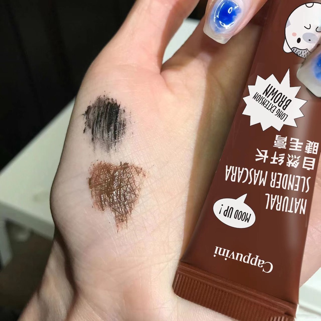 Cappuvini Mascara Chuốt Mi Cong Dài Tự Nhiên Kháng Nước Lâu Trôi Và Chống Mồ Hôi Với Thiết Kế Vỏ Hình Động Vật Dễ Thương