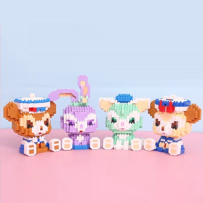 Bộ Đồ Chơi Lắp Ráp Nhân Vật Hoạt Hình Disney 3d Xếp Hình Lắp Ghép Mini Thỏ Stella Gấu Dễ Thương Cho Bé Gái annhienstore