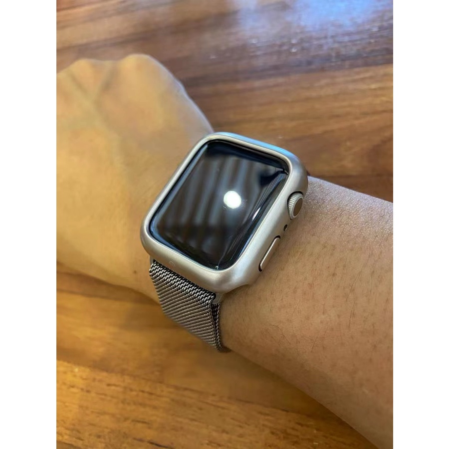 Ốp Cứng Họa Tiết Ngôi Sao Năm Mới 2023 Bảo Vệ Màn Hình Đồng Hồ Apple Watch 45mm 41mm 44mm 40mm 42mm 38mm 7 6 5 4 3 2