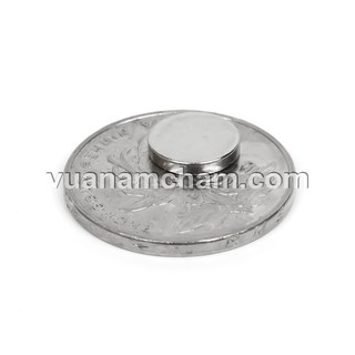 Nam châm viên đất hiếm D10x1.8 mm