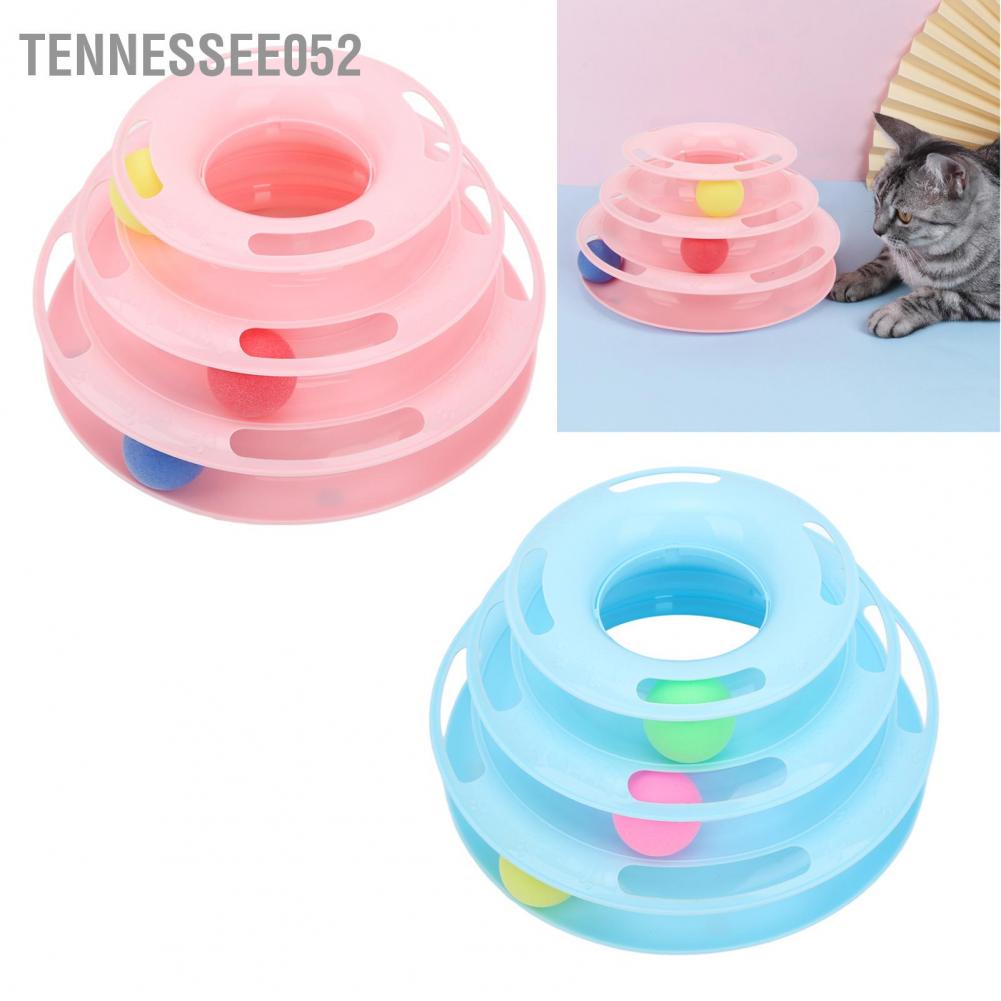 Hàng Sẵn Đồ chơi cho Mèo - tháp banh/bóng 3 tầng Đồ chơi Tháp bóng cho mèo 3 tầng Mèo săn đuổi và tập thể dục【Tennessee052】