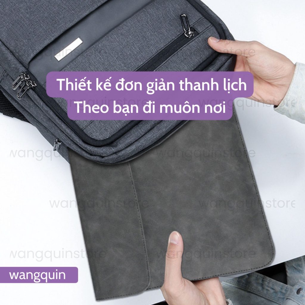 HCM -  Túi đựng bảo vệ cho Macbook Air Pro Asus Acer 11.6&quot; / 13.3&quot; / 14&quot; Da PU cao cấp nhiều màu Bao Laptop