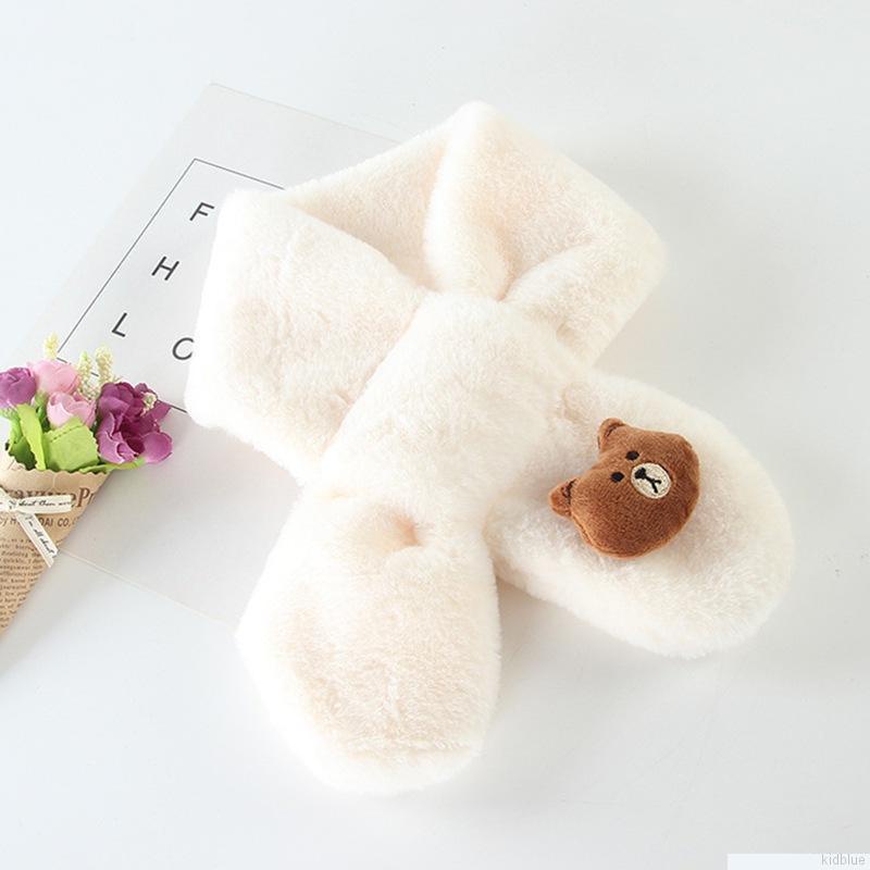 Khăn choàng cổ hình gấu bông hoạt hình 80cm giữ ấm cho trẻ em