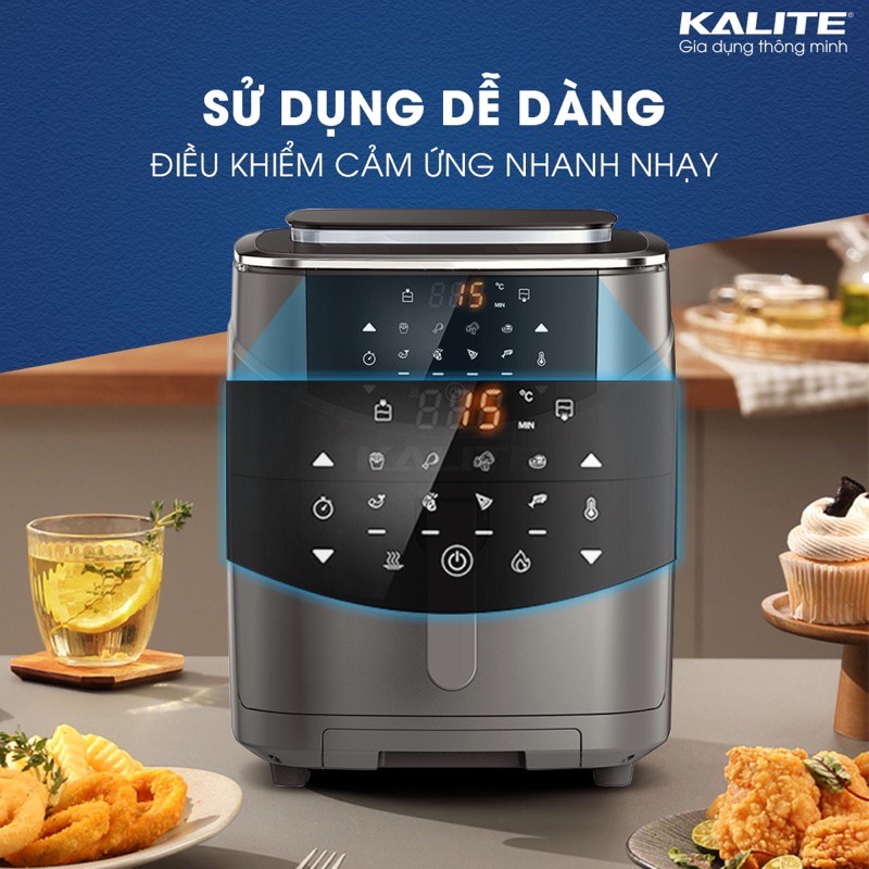 Nồi chiên hơi nước Kalite Steam 7, chiên nướng hấp 3 in 1, dung tích 7L, 1700W, hàng chính hãng, bảo hành 12 Tháng