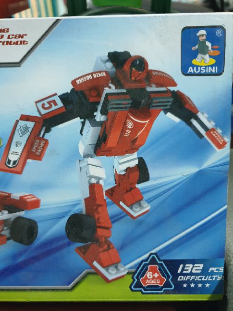Lego ausini 25423 titan from heroes transformers siêu robot anh hùng biến hình xe đua f1 người máy chiến đấu quái vật