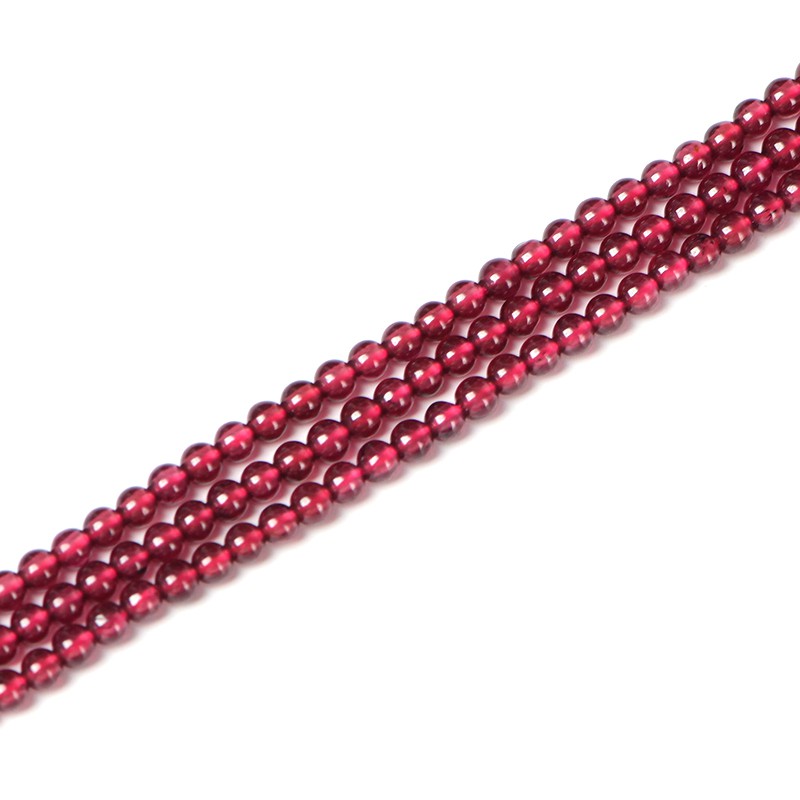 4a tự nhiên garnet hạt rời tự làm đồ trang sức pha lê