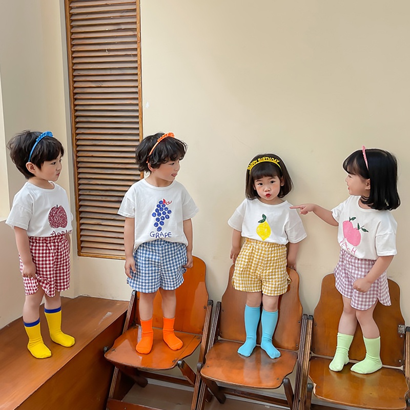 Set Áo Thun Tay Ngắn + Quần short Dễ Thương Cho Bé