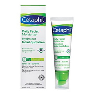 Kem dưỡng ẩm chống nắng Daily Facial Moisturizer SPF50 Cetaphil 50ml_hàng nội địa Canada