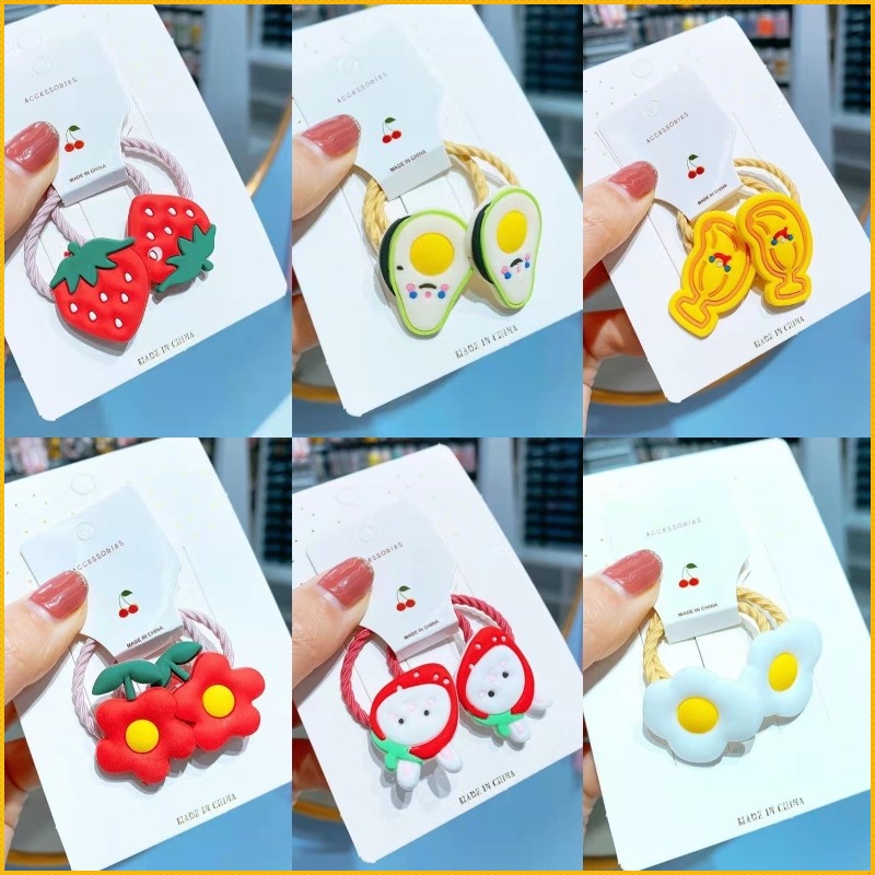 Dây Buộc Tóc Cao Su Cỡ Nhỏ Dễ Thương Phong Cách Hàn Quốc Cho Bé Gái