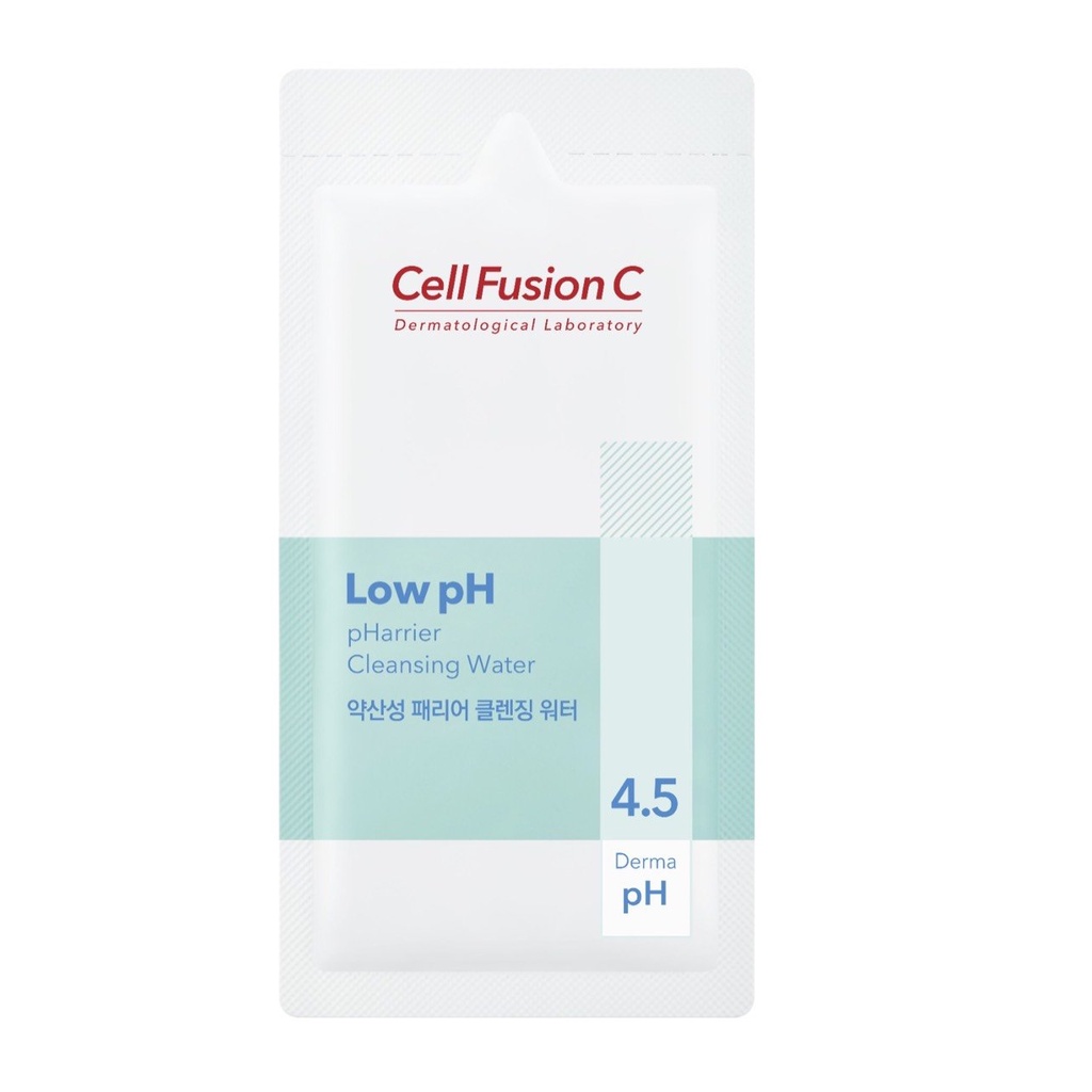 Sample Nước rửa mặt cấp ẩm cân bằng pH da Cell Fusion C Low pH pHarrier Cleansing Water 5ml