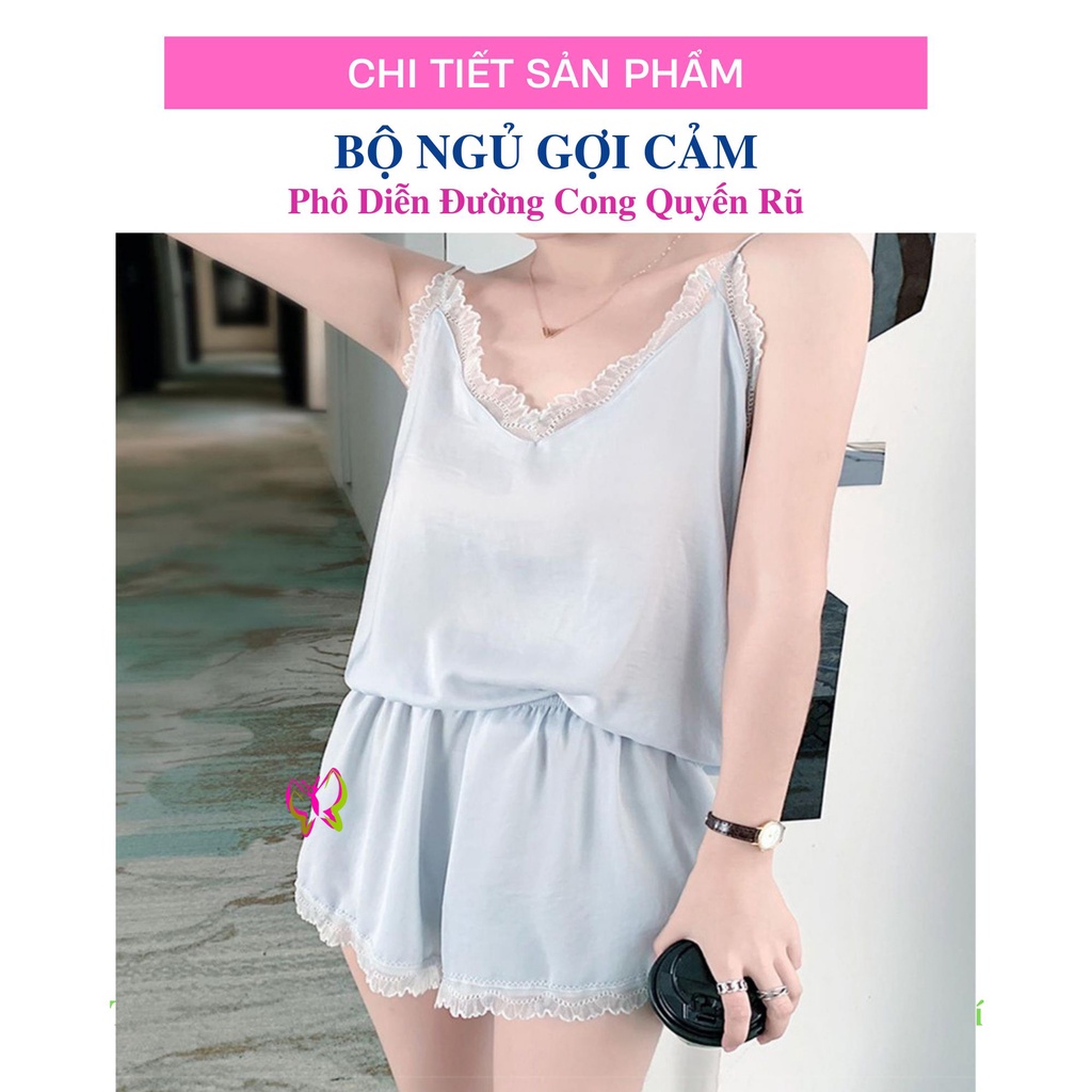 Bộ ngủ nữ hai dây dễ thương cao cấp, trẻ trung, thoải mái, thoát mát (MS 09033) Anna Shop