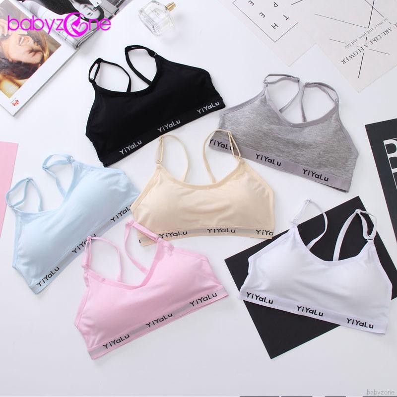 Áo ngực cotton có mút lót dành cho bé gái