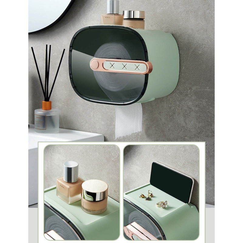 Giá Đỡ Hộp Khăn Giấy Gắn Tường Tiện Dụng Cho Nhà Tắm / Văn Phòng / Quán Bar