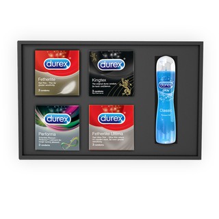 Bộ sản phẩm Durex Red phiên bản mới (4 hộp bao cao su 3 bao/hộp + 1 gel bôi trơn 50ml)