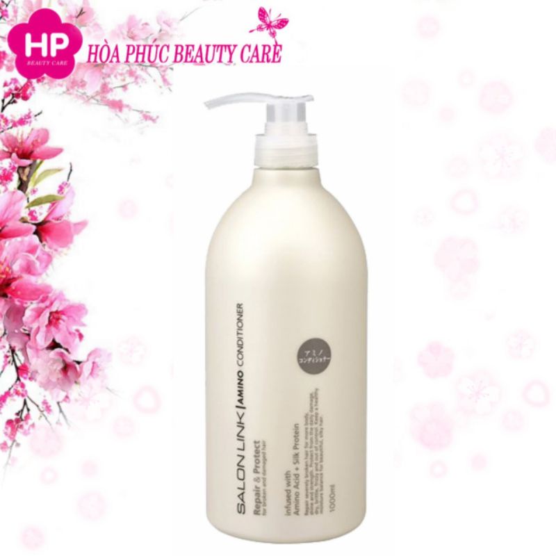 Dầu Xả Dưỡng Ẩm Salon Link Amino Conditioner Phục Hồi Tóc Khô Xơ (Chai 1000ml)