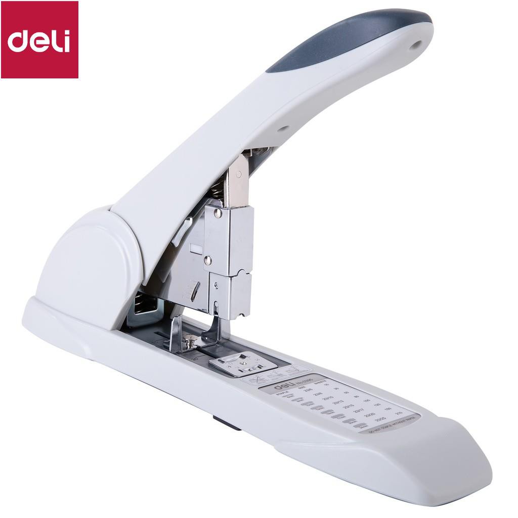 Dập ghim Deli, cỡ lớn 210 trang, Đen, Xám - 1 cái E0395 [Deli]