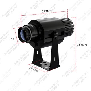 Đèn chiếu logo ngoài trời chống nước, công suất 25w - 35w chế độ xoay có điều khiển từ xa